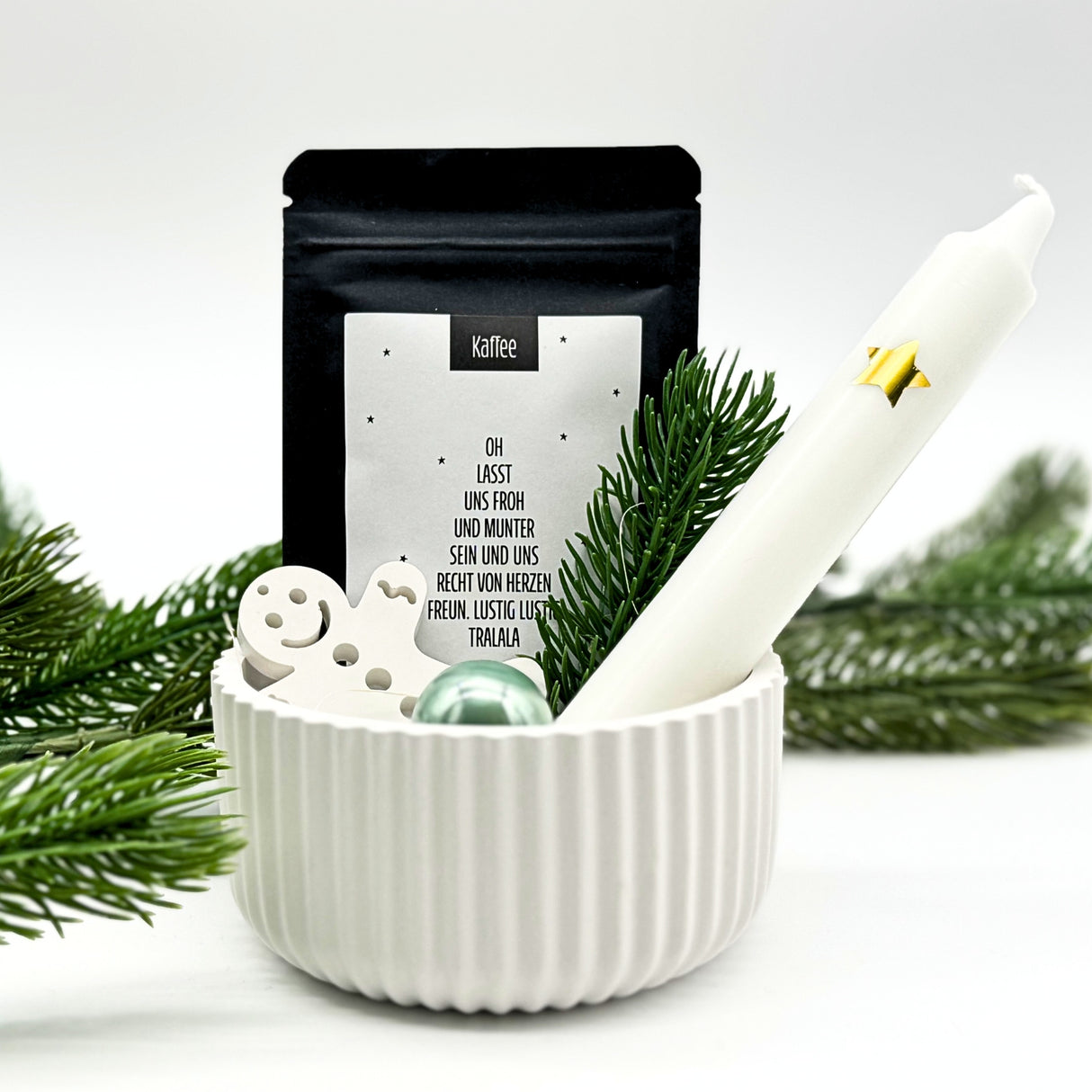 Kaffee Geschenke Set "Froh & Munter" - Winter/Weihnachten