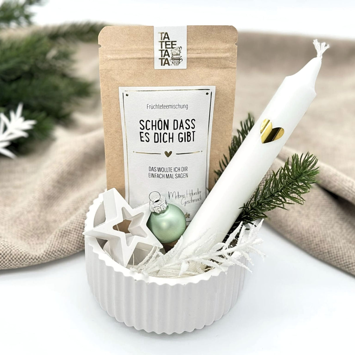 Tee Geschenke Set "Schön, dass es dich gibt" - Winter/Weihnachten